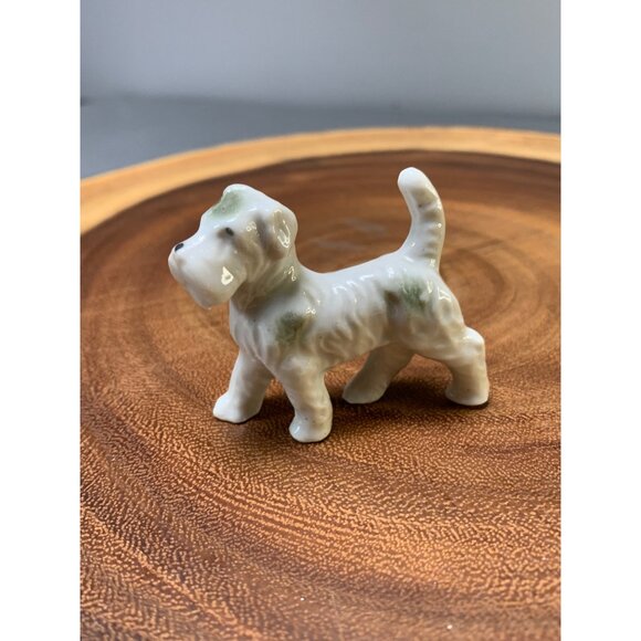 Vintage Japan Porcelain Terrier Dog Figurine 2" Collectible - Picture 7 of 8